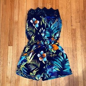 Floral Pattern Romper